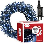 GloBrite Fairy Lights 1000 LED - Christmas Lights with 8 Modes Function for Christmas Tree Outdoor Lights Christmas Lights Garden Lights Christmas Tree Decorations - Blue/White