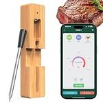 River Phoenix Wireless Meat Thermometer, Barbecue Thermometer, Bluetooth Food Thermometer, Waterproof Digital Wireless Meat Probe for BBQ Oven Grill Smoker Air Fryer Cooking