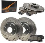 [Front + Rear] Max Brakes Premium XD Rotors with Carbon Ceramic Pads KT045423-1