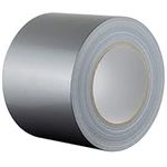 GTSE Silver Duct Tape, Wide Roll, 4 inches x 55 Yards (164 ft), Heavy-Duty, Waterproof, 1 Roll Pack