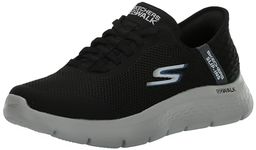 Skechers Men's Free Slip-ins Go Walk Flex-Hands Up Sneaker, Black/Grey, 11.5 Wide, Black/Grey, 11.5 Wide