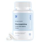 Bettervits Glucosamine Complex | Joints | Inflammation | Potent Doses | with Chondroitin, MSM, Turmeric