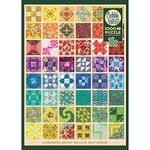 Cobble Hill 1000 Piece Puzzle - Common Quilt Blocks - Sample Poster Included