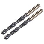 uxcell Straight Shank Twist Drill Bits 10mm High Speed Steel 4341 with 10mm Shank 2 Pcs for Stainless Steel Alloy Metal Plastic Wood