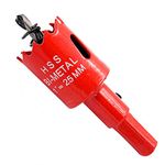 Hole Saw with Drill Adapter LAIWEI 25 mm Hole Cutter for Cutting Wood, Aluminium Profiles, Plastic, Wood, Plasterboard etc.Drill Hole Diameter(1")