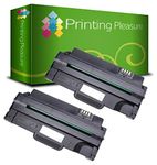 Printing Pleasure 2 Compatible Toner Cartridges for Dell 1130 1130n 1133 1135n - Black, High Yield