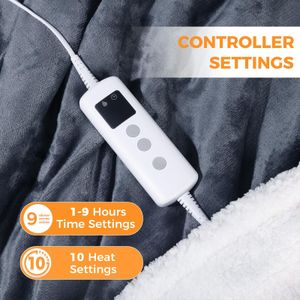 PROALLER Heated Blanket – 160x130cm Electric Throw
