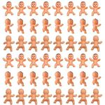 Mini Plastic Babies for Party Favor Decor Party Decorations Baby Shower Party Game Ice Cube Game (1" 60pcs, Latin)