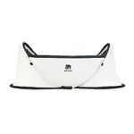 DERYAN Travel Cot - Infant - Cream - Pop-up System - Set-up in only 2 Seconds - Including Cotton sheet and Carrying Bag - Babybox, Babybed