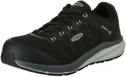 KEEN Utility Men’s CSA Vista Energy Low Sneakers Composite Toe Work Shoes Construction Shoes, Vapor/Black, 10.5 D (Medium) US
