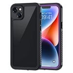 Lanhiem for iPhone 14 Case, IP68 Waterproof Dustproof Shockproof Case with Built-in Screen Protector, Full Body Sealed Underwater Protective Cover for iPhone 14 6.1 inch (Purple)