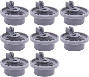 BlueStars 165314 Dishwasher Lower Rack Wheel - Exact Fit for Bosch & Kenmore Dishwashers - Replaces 420198 423232 AP2802428 PS8697067 - Easy to Install - PACK OF 8