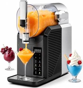 FAB&DELUXE Slushie Machine, 2L/68oz Frozen Drink & Slushy Machine for Home, 6 Presets, No Ice Needed, Self Cleaning, Slushy Maker for Margaritas, Frappés, Milkshake