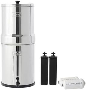 Berkey Royal with 2 Black Filters and 2 PF-2 Fluoride Filters, 3.25 Gal- Silver