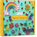 MY CREATIVE CAMP Paper Quilling Kit for Beginners, DIY Craft Kit for Kids and Adults, Includes Tools, Instructions and Storage Box, Makes 10+ Projects
