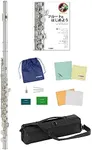Yamaha YFL-212 Flute Standard, Introductory Beginner Set, Instruction Book with DVD, Care Set Included