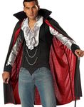 California Costumes Men's Very Cool Vampire Costume, Black/Silver,X-Large