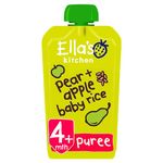 Ella's Kitchen, Stage 1 Organic Apple and Pear Baby Rice 120 g, (Pack of 7)