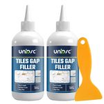 UNIDSC Tiles Gap Filler 560g with Applicator | Tile Grout Repair Paste for Floor & Wall | Waterproof, Crack Resistant & Long Lasting | For Bathroom, Kitchen & Tile Joints