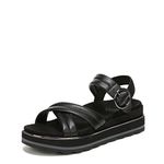 Vionic Phoenix Reyna Women's Flatform Sandal with Vio Motion Technology for Heel Pain, Plantar Fasciitis with Orthotic Insole Arch Support Medium Fit Black UK 5