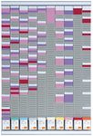 Nobo - Multi-Purpose T-Plug Wall Planner Kit, 10 Columns & 54 Slots, Index 2, Multi-Coloured T-Plugs & Indexes Included, 2901000