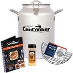 CanCooker Camping Meals Cookware | 4 Gallon Steam Cooker, Cooking Rack, Butter Garlic Salt Seasoning, & Volume 1 Cookbook