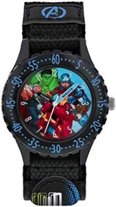 Avengers Reloj Analógico para Niños de Cuarzo con Correa en Tela AVG5008