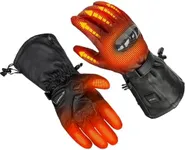 MIDIAN Heated Motorcycle Gloves for Men Women, Heating Gloves with 7.4V 2500mAh Rechargeable Battery, Waterproof, Winter Outdoor Motorcycle Riding Skiing Hiking