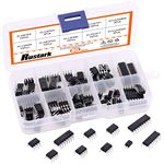 Rustark 85 Pcs 10 Types Integrated Circuit Chip Assortment Kit Opamp, Oscillator Includes LM324,LM358,LM386,LM393,UA741,NE5532,NE555,PC817,ULN2003,ULN2803,Logic Gate IC