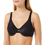 Maidenform Women's Dream Punge into Comfort Keyhole Minimiser Animal Print Everyday Bra, Black (Onyx), 42DD