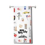 JNIAP New York Kitchen Towel New York Kitchen Decor New York City Skyline Gifts New York Icon Kitchen Hand Towel (New York City kt)