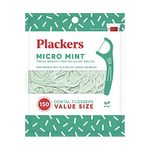 Plackers Micro Mint Dental Floss Picks, 150 Count (Pack of 3)
