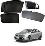 Auto Addict Fix with Dicky Car Window Sunshades Non Magnetic (Side Windows,Rear Window) for Volkswagen Virtus