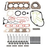 GELUOXI Intake Exhaust Valves Head Gasket Kit Replacement for 2009-2015 VW Jetta Tiguan GTI Passat Audi A4 Q5 TT 2.0T Engine 06D109601M 06D109611H