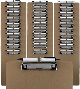 Trade Quest Clipboards Pen Holder Clip Letter Size (30 - Pack) (Pen Included)