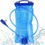 Bubuxy Hydration Bladder 2 L 3L, Upgraded Leak-Proof Water Bladder 3litre 2litre, Water Reservoir for Outdoor Hiking Camping Running Cycling (Dark Blue 3litre)