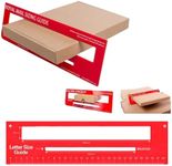 SHAFAH - Mail PPI Letter Size Guide Ruler Post Office Postal Price Postage in Red