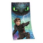 Herding Dragons Bath Towel, 150 x 75 cm, Cotton, Multicoloured