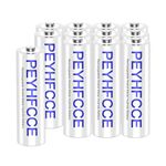 PEYHFCCE 1500mAh Rechargeable AA Batteries, 1.2V NiMH Solar AA Battery for Outdoor Solar Lights and Household Devices, High Capacity Pre-Charged 12 Packs