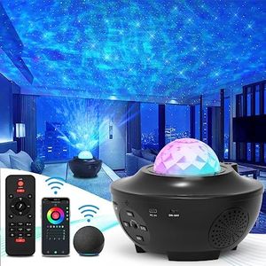 Star Projector, Smart Galaxy Projector Works with Alexa Google Assistant, 16 Million Colors Phone App Remote Control, Starry Night Light with Bluetooth Music Speaker for Kids Adults Bedroom Decor