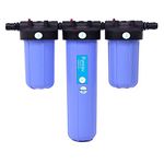 Pureau 3H Water Softener Alternative Whole House Filter| Salt-free| Comprehensive Health Filtration-|Targets Chlorine & Fluoride Removal |Scale Control & Reduction| Eco-Friendly Solution|3-4 Bathroom