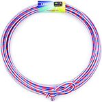 Just Jump It Lil Lariat Junior Lasso Rope - Pre-Tied 20' Kids Cowboy Rope - Red White and Blue
