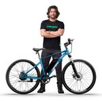 E MOTORAD - RIDE THE ELECTRIC REVOLUTION Unisex X1 Mountain Electric Cycle with Removable Battery, Front Light & Mudguard Included, 27.5inch Wheel Size, 90% Assembled (7.65Ah Battery, Blue)