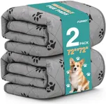 FURWEY 2 Pack Extra Large 72"X72" Washable Pee Pads for Dogs Super Absorbent Dog Training Pads Non-Slip Waterproof Pet Training Pads Mats Whelping Pads for Dogs Cats Puppy