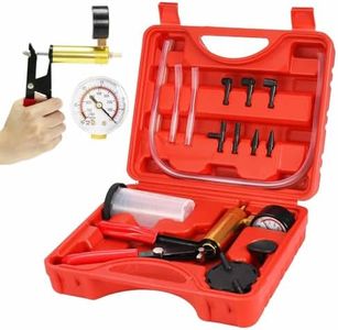 Brake Bleeder Kit Hand Held Vacuum Pump Tester or Automotive,Adapters,One-Man Brake and Clutch Bleeding System 2 in 1