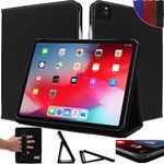 Snugg Leather iPad 12.9 Pro Case 6th Generation/Leather iPad Pro 12.9 Case 5th Generation/Leather iPad Pro 12.9 Case 4th Generation, Magnet Closure, Protected Corners and Auto Sleep/Wake Function