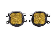 Diode Dynamics Stage Series 3in SAE/DOT Type B Fog Light Kit compatible with Lexus/Subaru/Toyota Tacoma, 4Runner, RAV4, Yellow SAE Fog Sport
