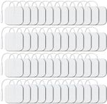 AUVON TENS Unit Electrode Pads 2"x2" 48 Pcs Value Pack, Reusable Latex-Free TENS Unit Pads with Upgraded Self-Adhesion, Non-Irritating Replacement Pads Compatible with TENS 7000, Etekcity, Nicwell