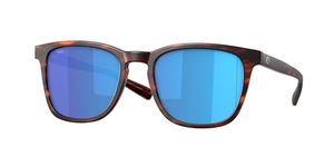 Costa Del Mar Men's Sullivan Square Sunglasses, Sullivan 191 Matte Tortoise Bl, 52 mm