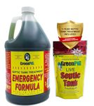 Green Pig Drain Field Cleaner, Septic Safe Drain Clog Remover, Treatment for Quickly Clearing Leach Field System Clogs, Back-Ups, and Foul Odors in Septic Tank Systems, Emergency Formula, 1 Gallon